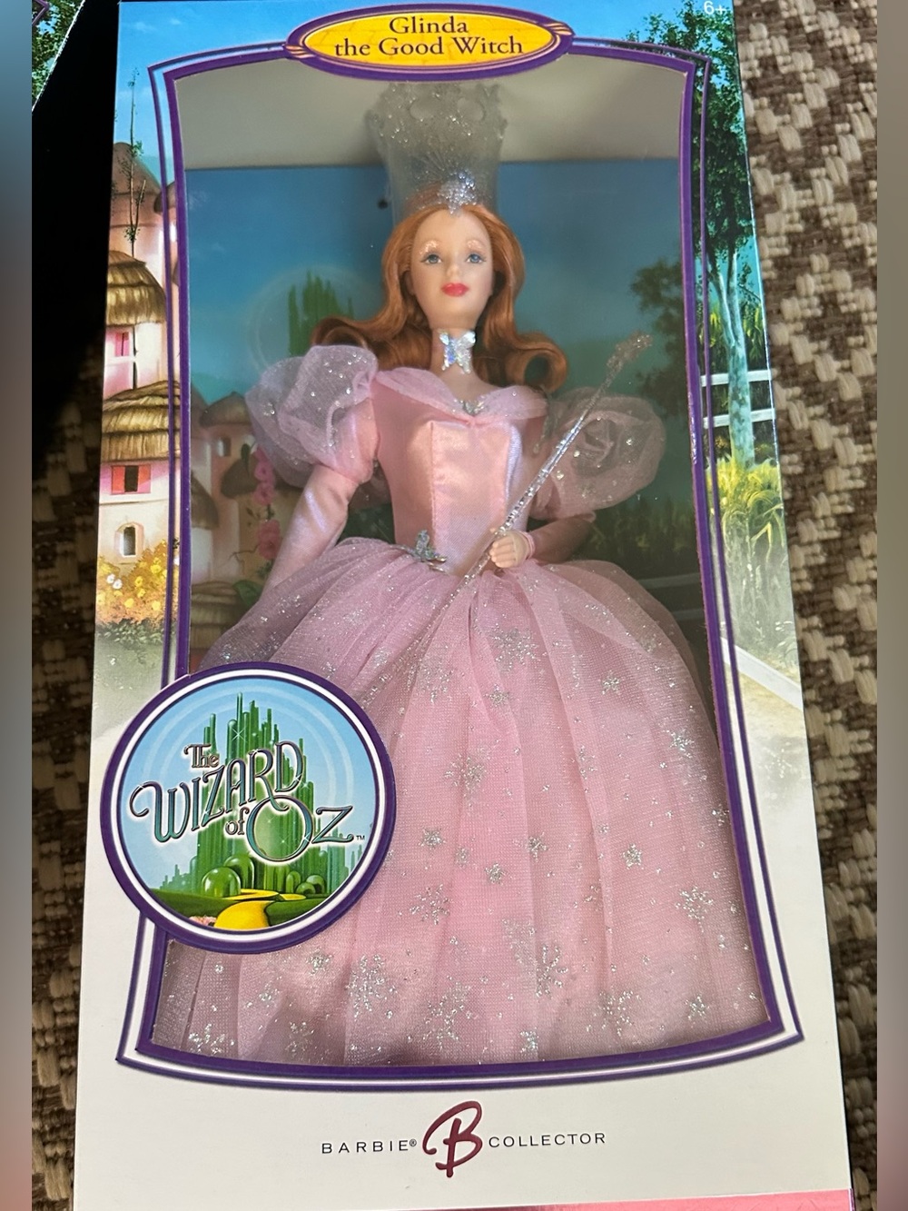 NWT Vintage Barbie Glinda the Good Witch Doll - Pink and Silver Gown